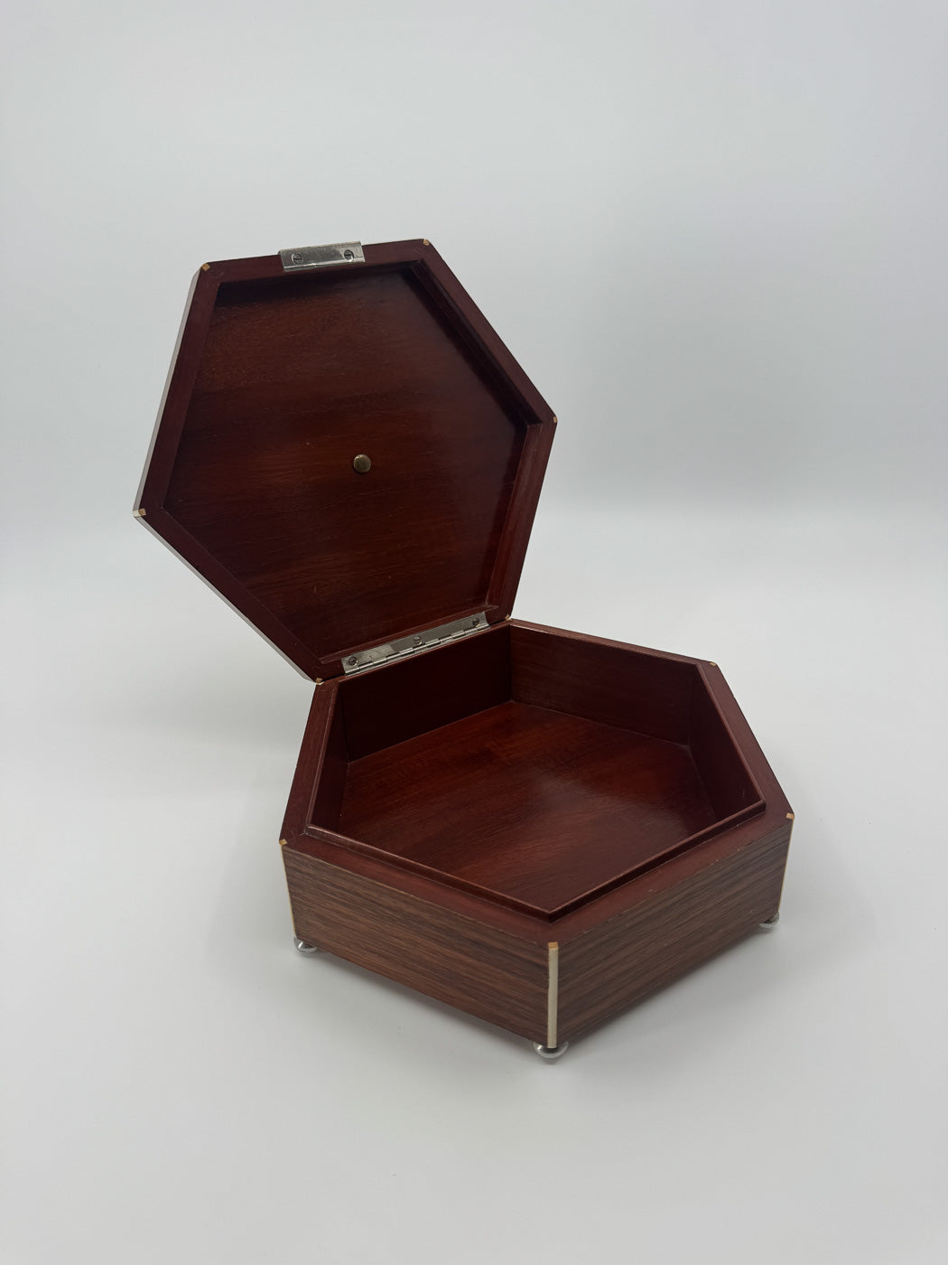 Art Deco Hexagonal Rosewood Box