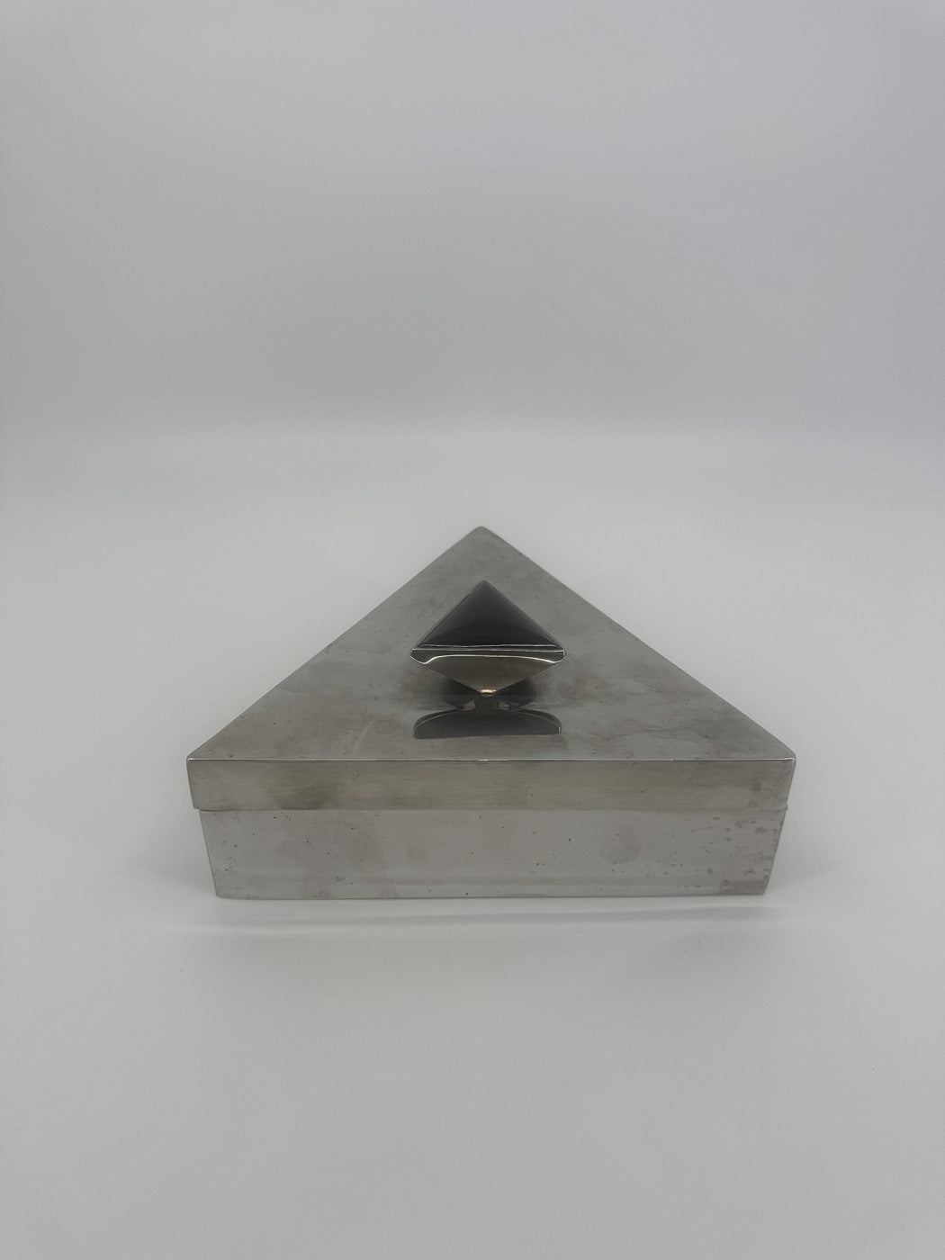 Art Deco Triangular Pewter Box