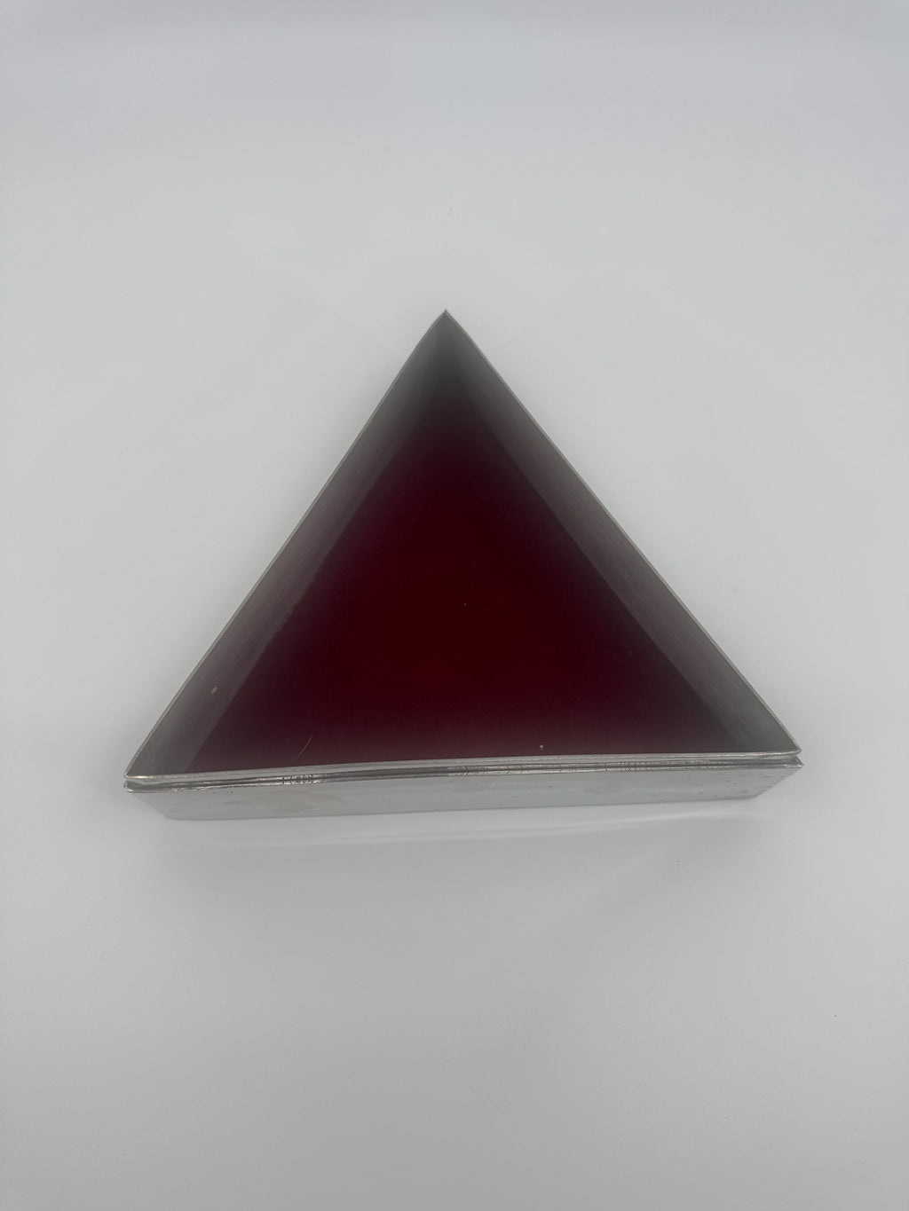 Art Deco Triangular Pewter Box